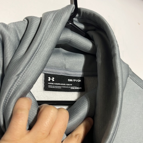 NEW Under Armour California Golden Bears Funnel Neck Grey Sweatshirt Size Small - Picture 6 of 7